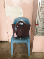 Puffer Shopper (Gloss Coffee)
