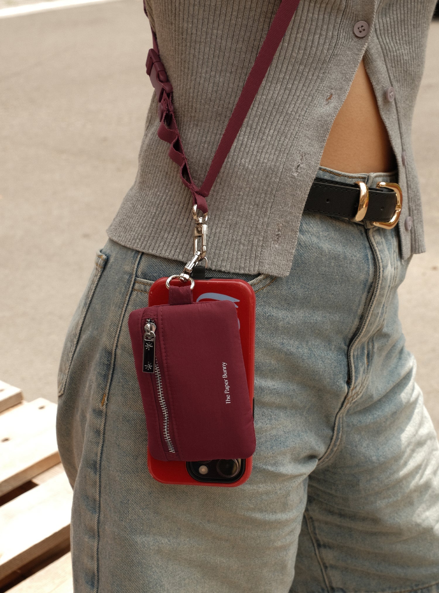 Puffer Card Pouch (Berry)