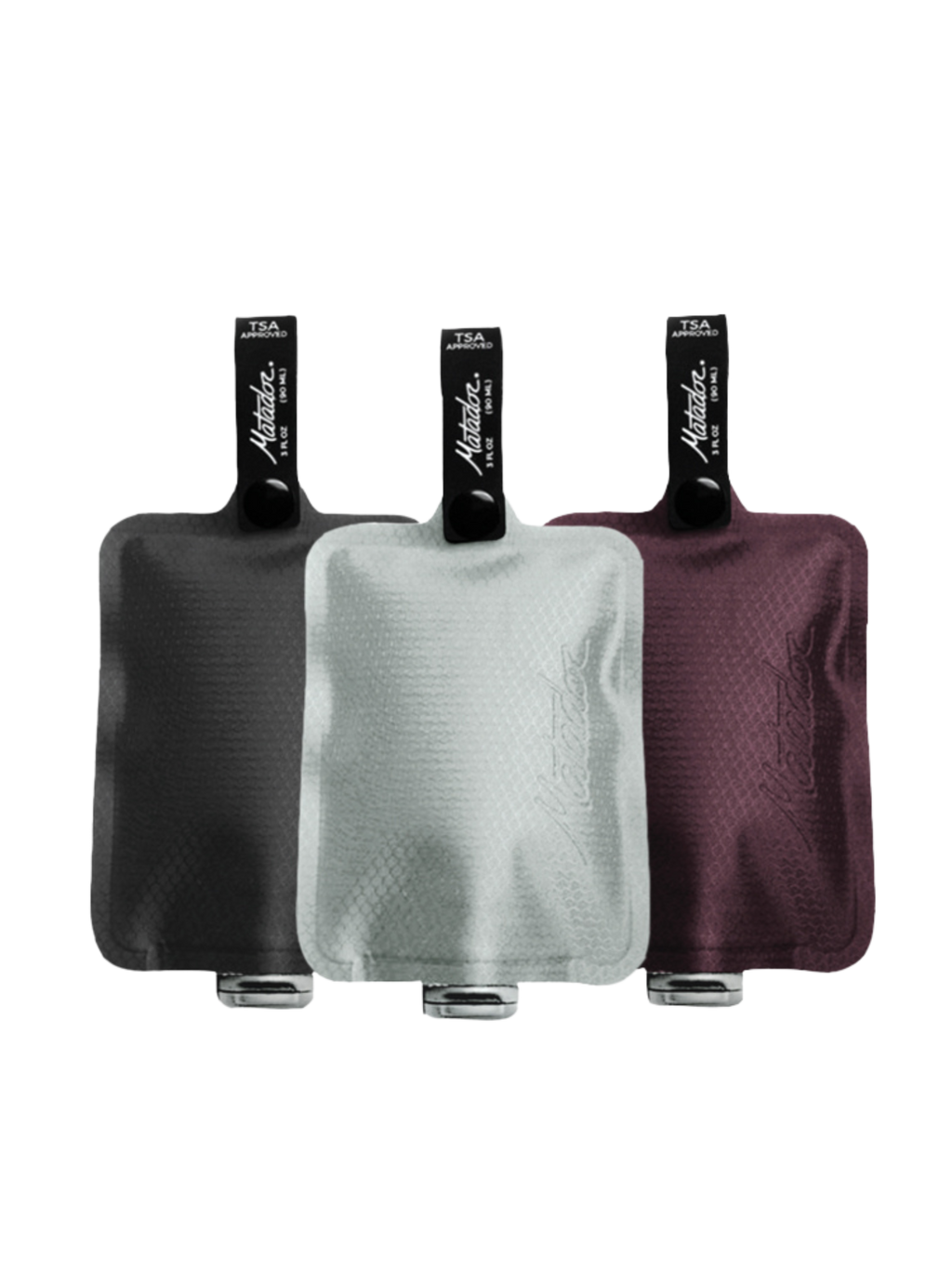 Matador FlatPak Toiletry Bottle 3-Pack (Warm Multi-Color)