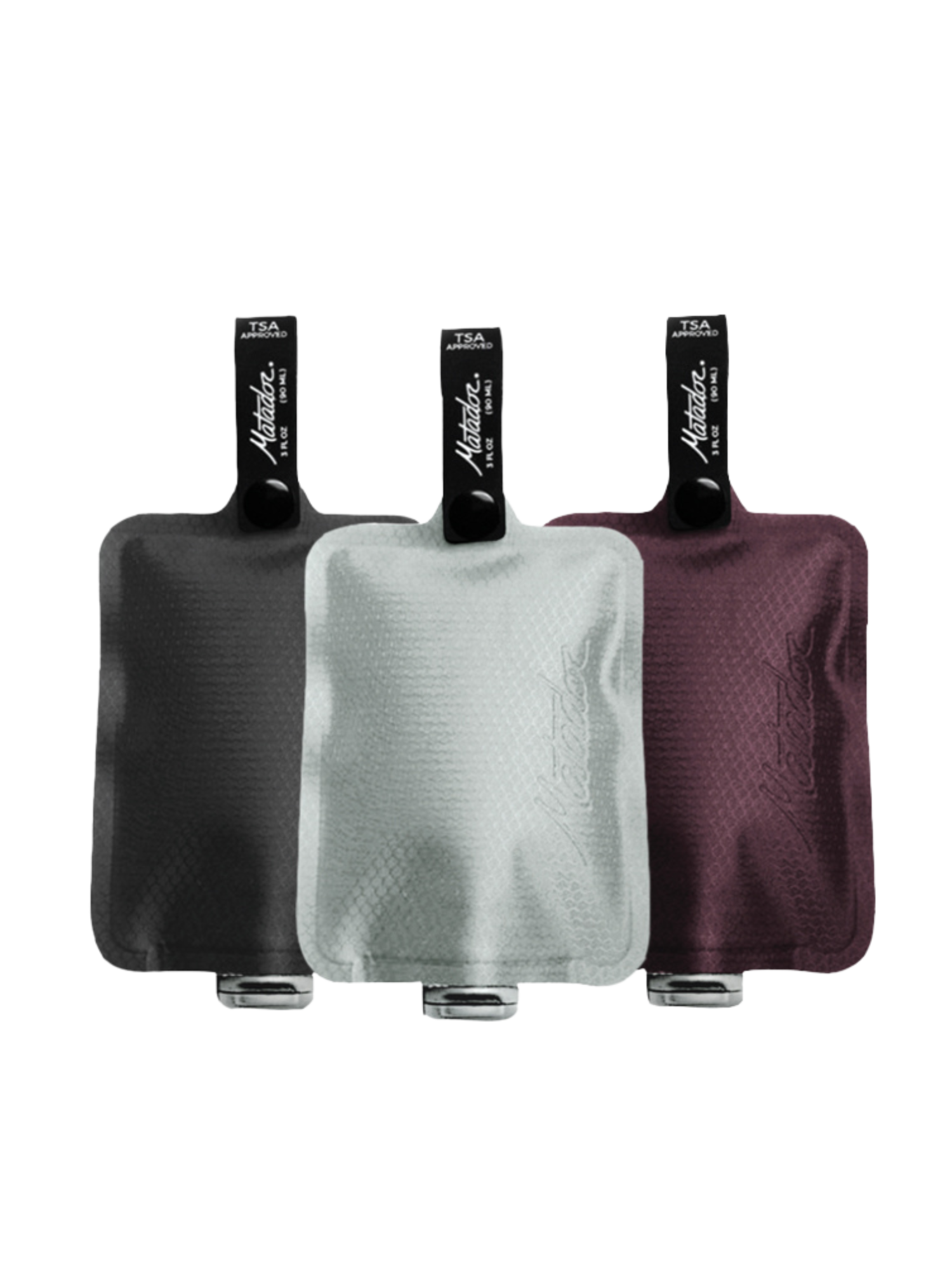 Matador FlatPak Toiletry Bottle 3-Pack (Warm Multi-Color)