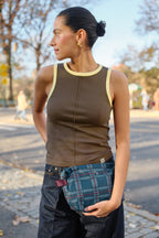 Contrast Binding Tank (Mink)