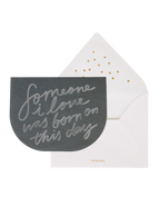 Someone I Love Birthday Card (Black)