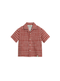 Mini Resort Shirt (Seersucker Gingham)