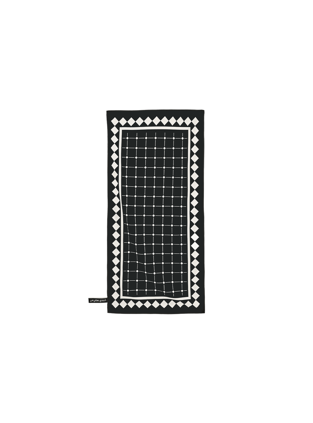 Mini Travel Towel (Tile Black)