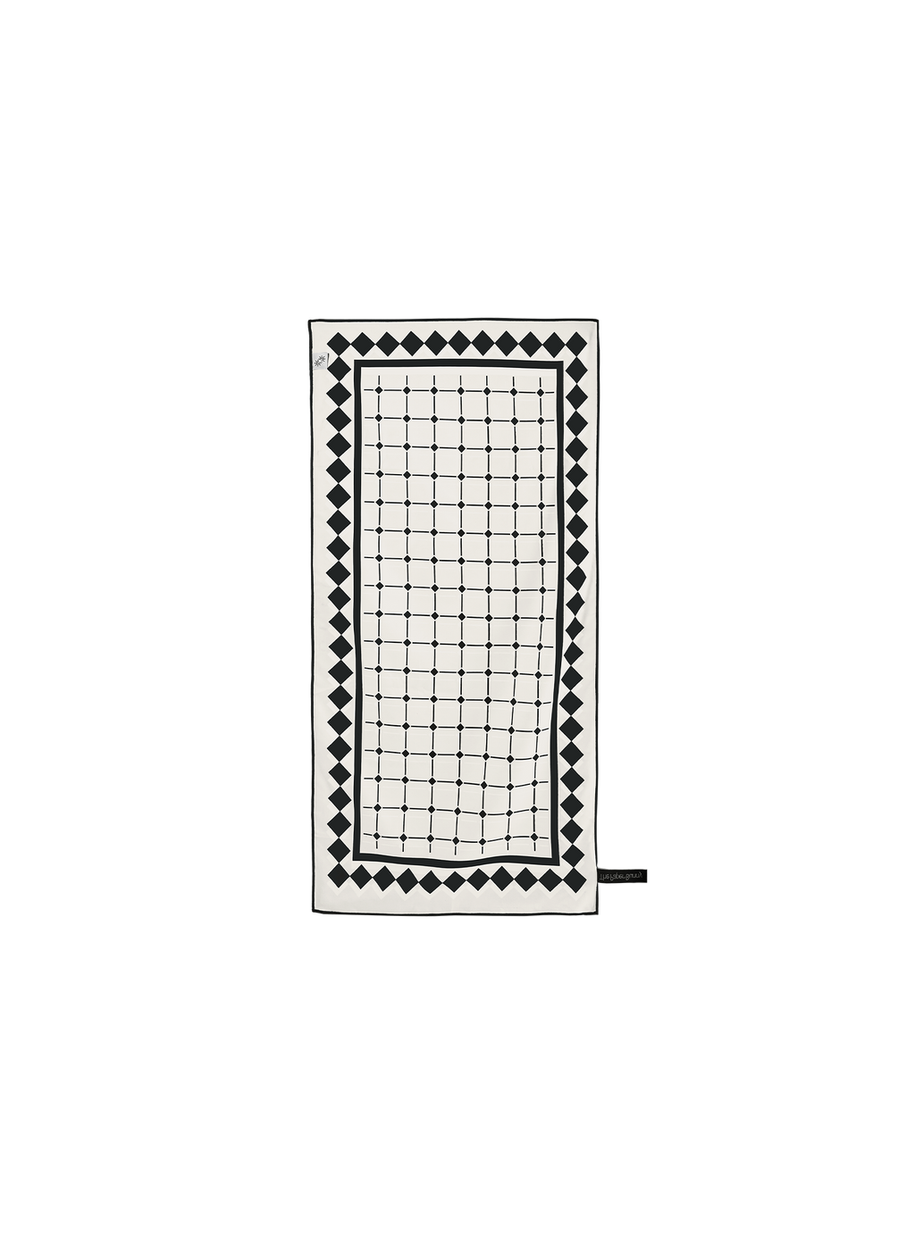 Mini Travel Towel (Tile Black)