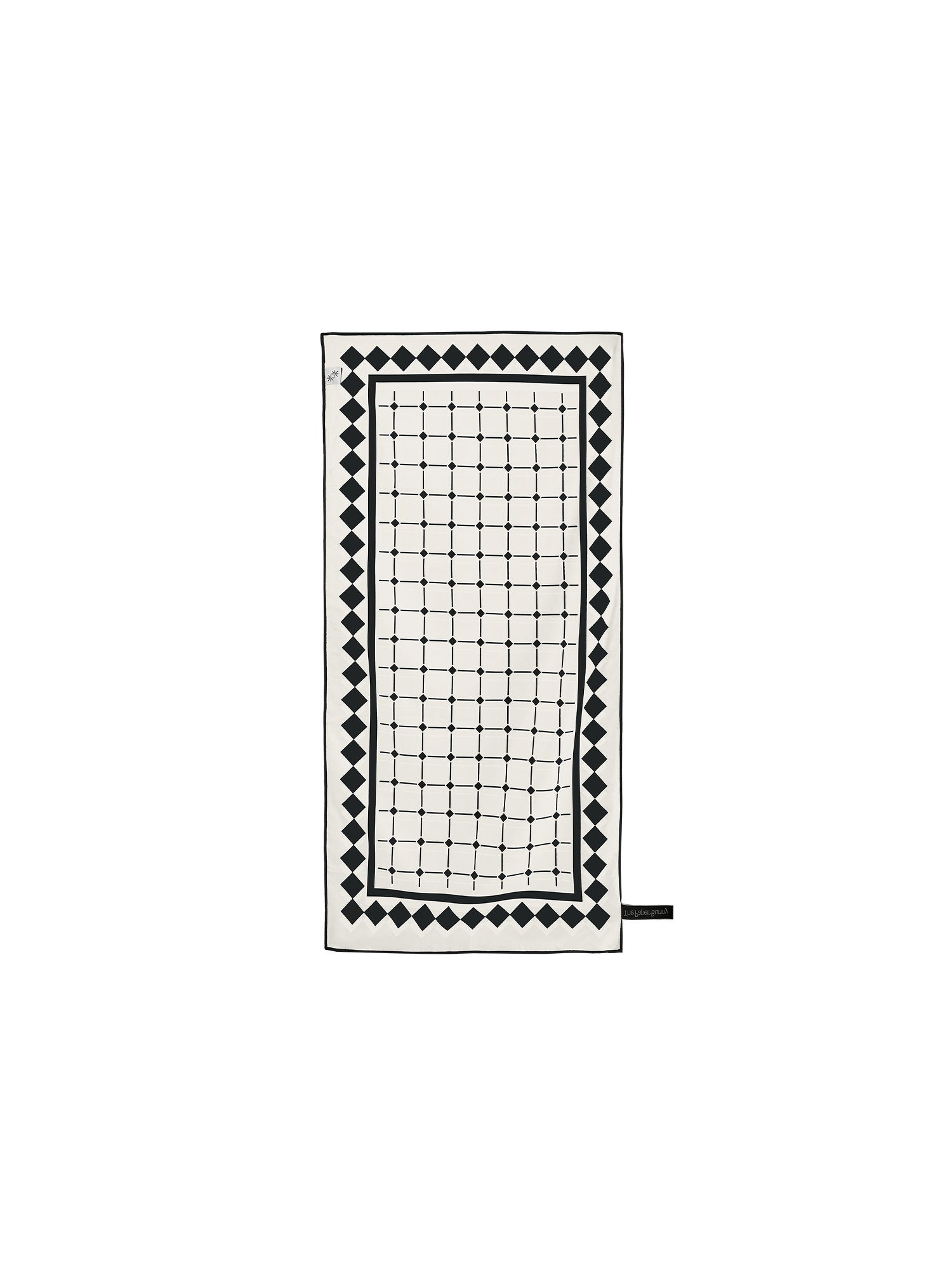 Mini Travel Towel (Tile Black)
