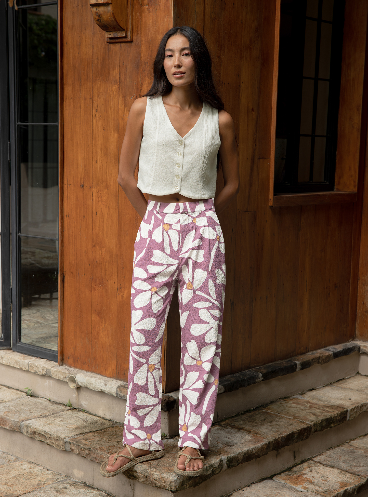 Resort Pants (Seersucker Field Taffy)