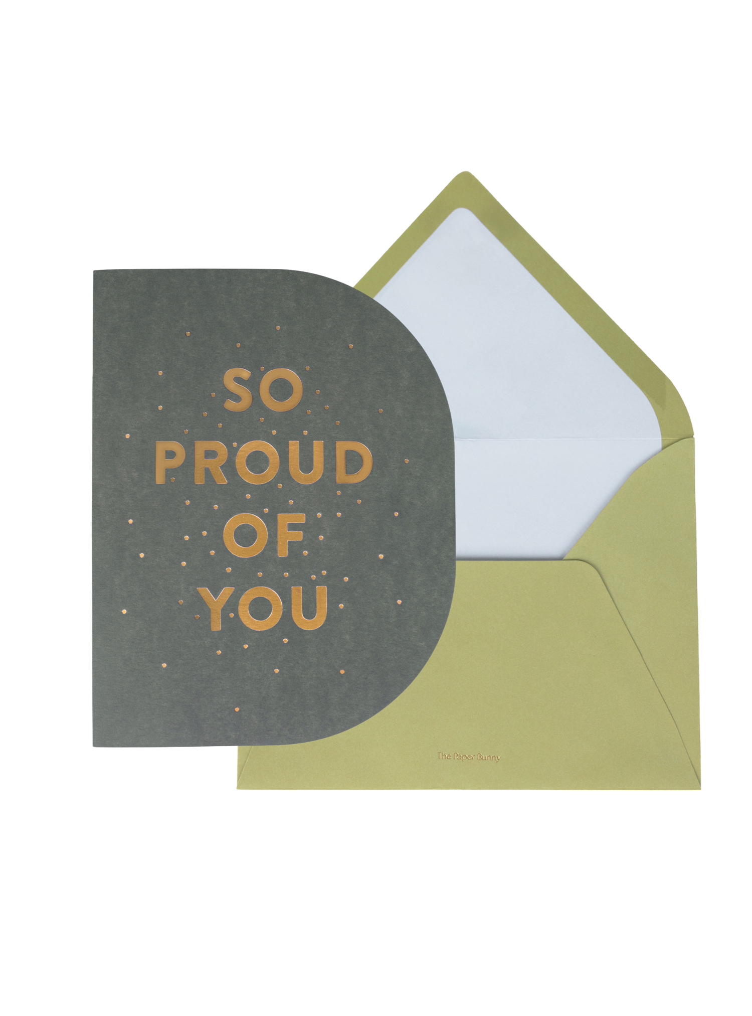 So Proud Of You Greeting Card (Black)