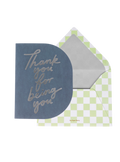 Thank You For You Greeting Card (Navy)