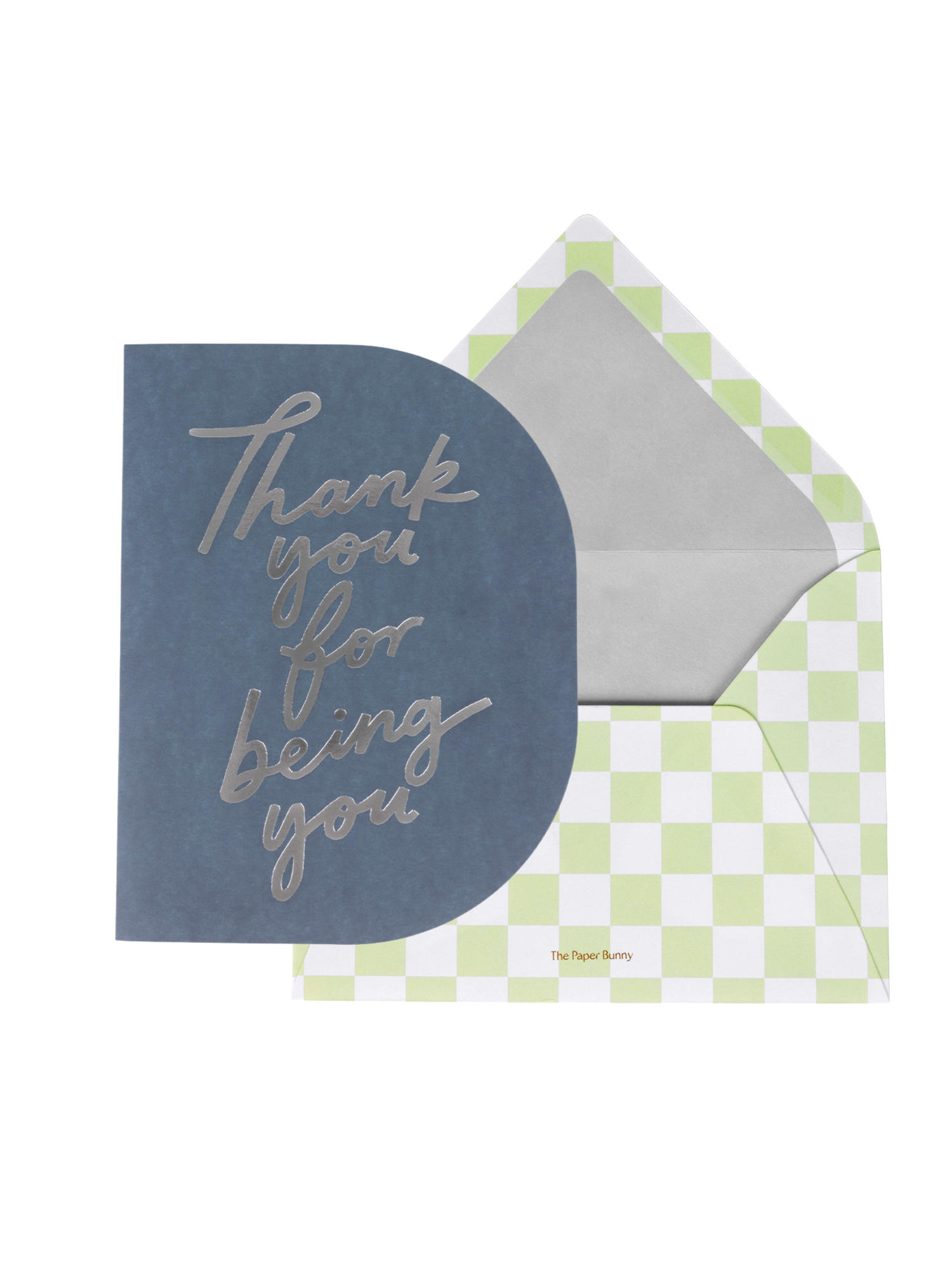 Thank You For You Greeting Card (Navy)