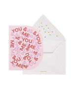 You And Me Greeting Card (Cream Envelope)
