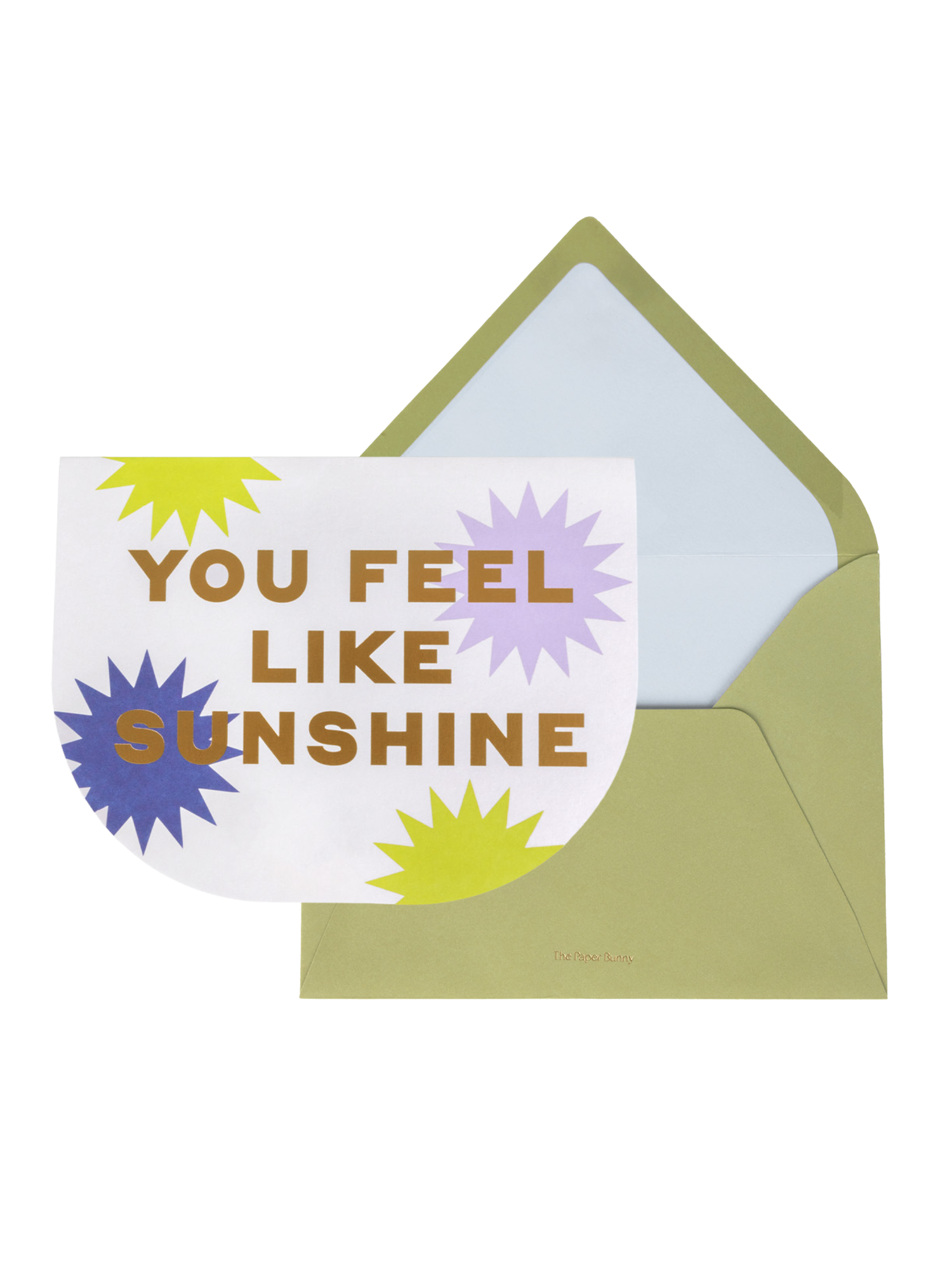 You Feel Like Sunshine Greeting Card (Lime)