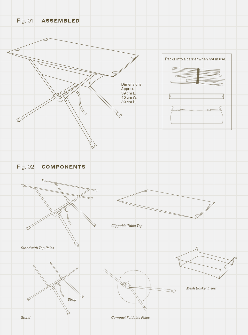 Basecamp Table (Cypress Stripes)