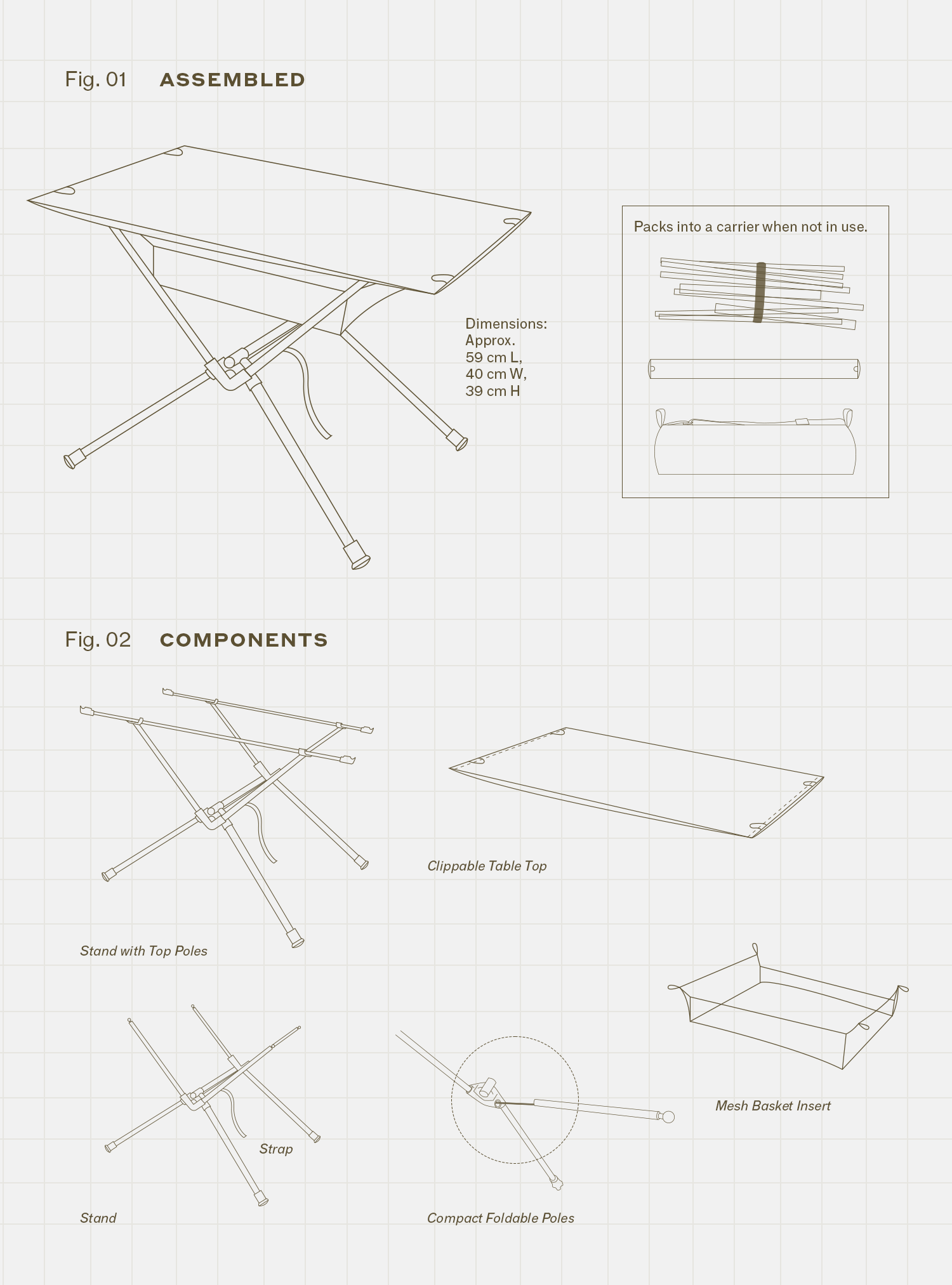 Basecamp Table (Cypress Stripes)