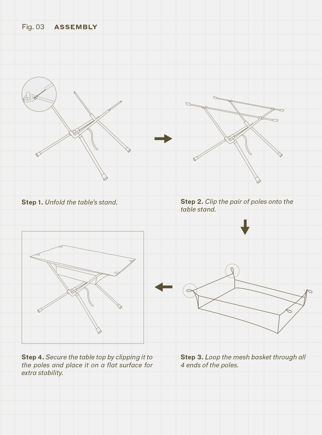 Basecamp Table (Cypress Stripes)