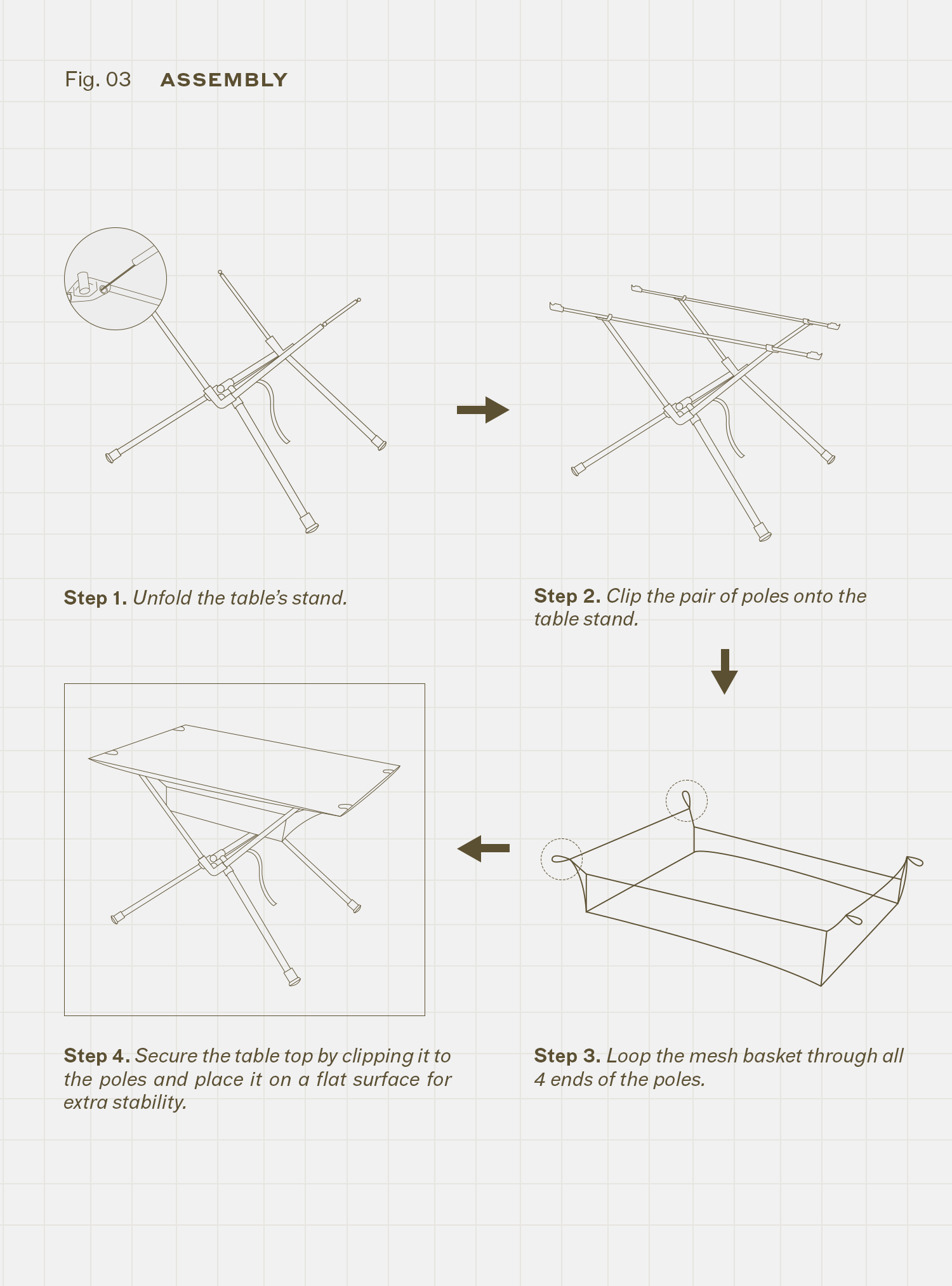 Basecamp Table (Cypress Stripes)
