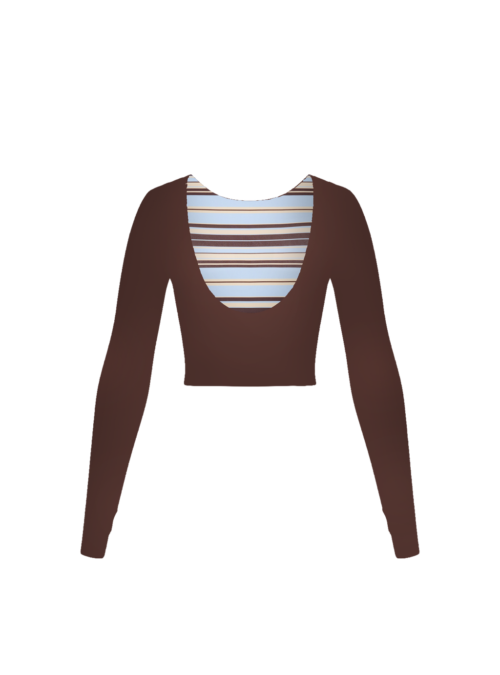 TPB x Align Bryn Long Sleeve Top (Azure)