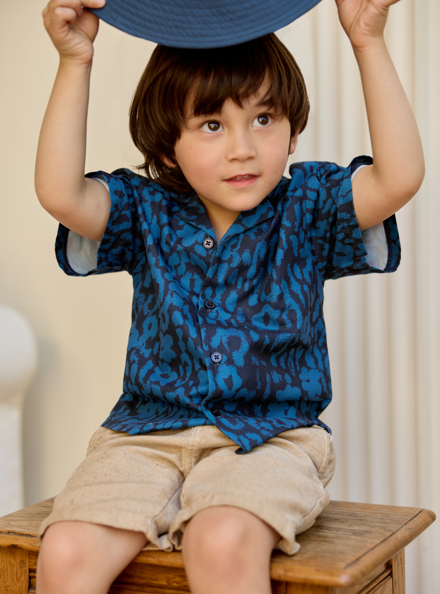 Mini Resort Shirt (Dappled Marine)