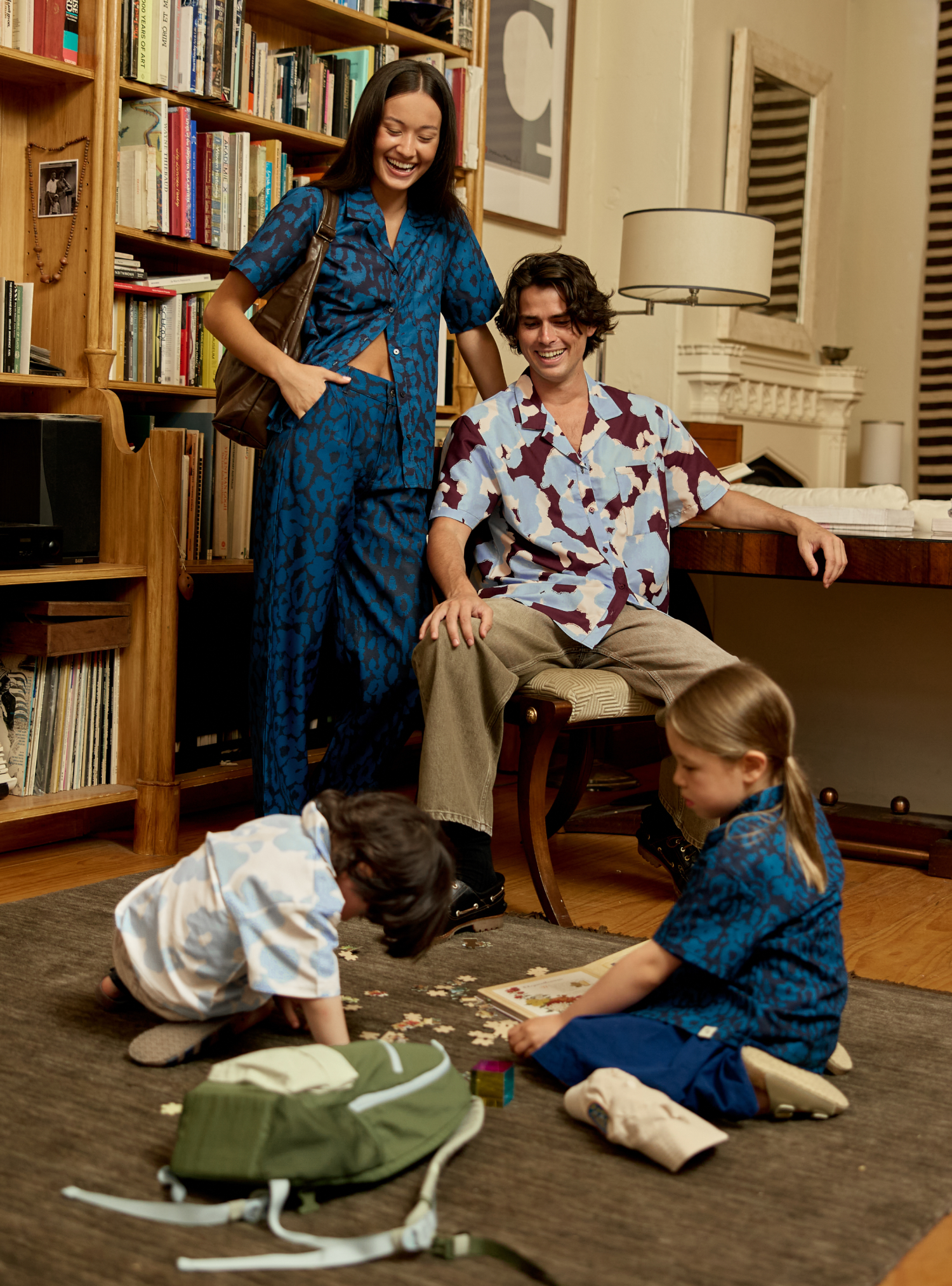 Barrel Pants (Dappled Marine)