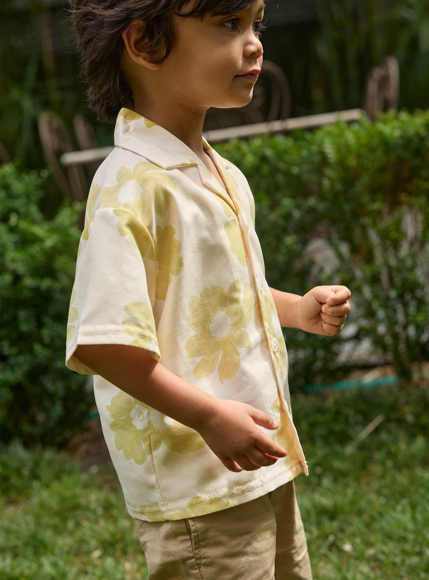 Mini Resort Shirt (Poppy Creme)