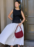 Field Gathered Skirt (Alabaster)