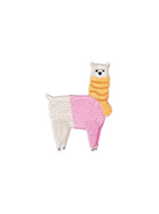Cosy Alpaca Patch (Pink)