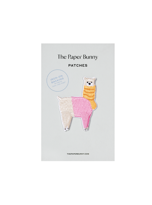 Cosy Alpaca Patch (Pink)