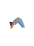 Downward Dog Yogi Blue Patch
