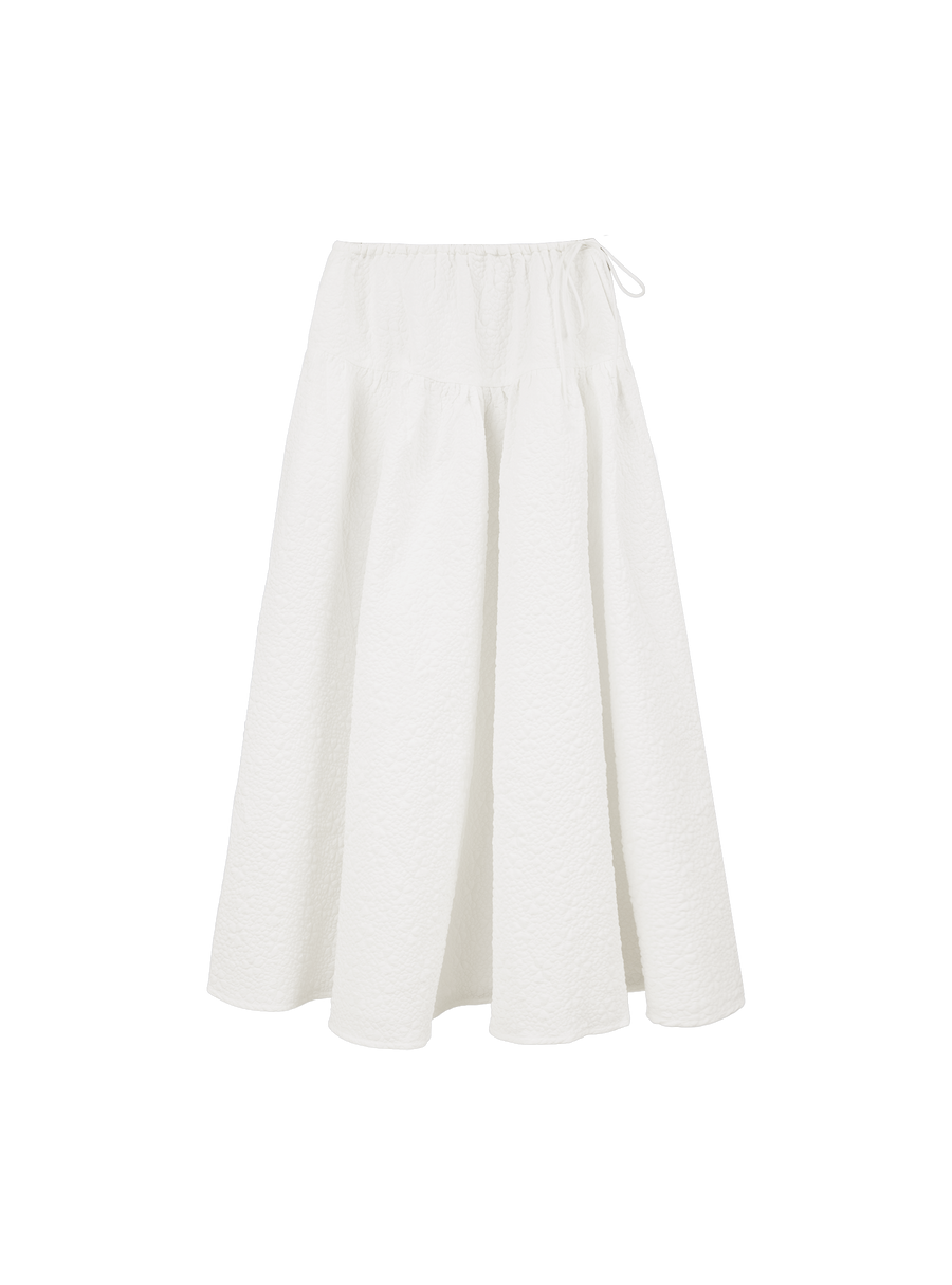 Field Gathered Skirt (Alabaster)