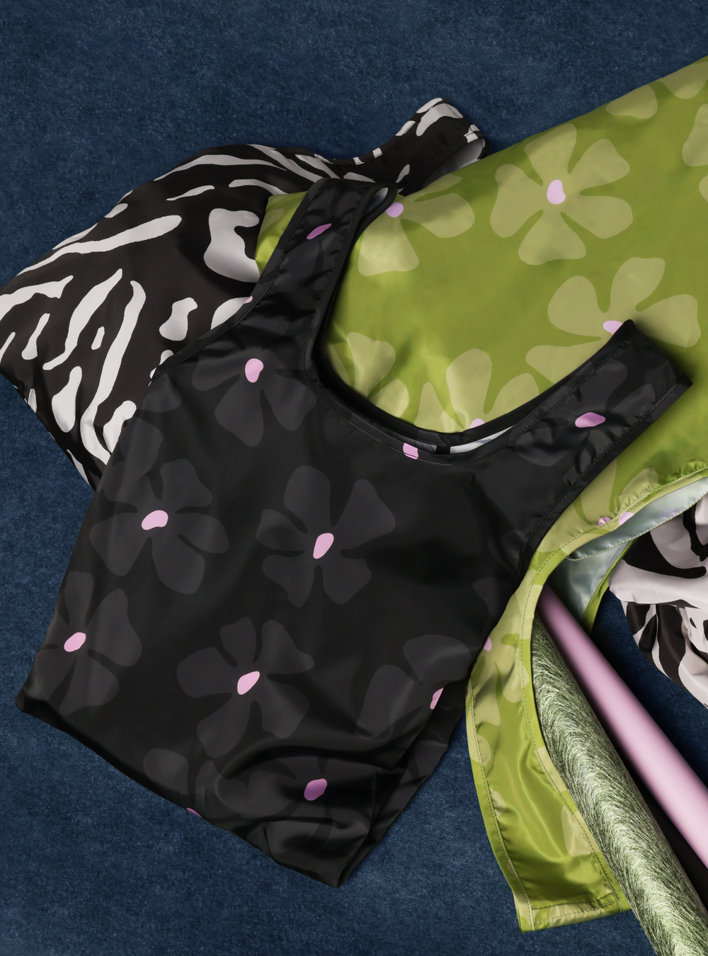 Mini Reusable Bag (Flora Midnight)
