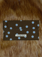 Mini Pocket Pouch (Polka Dot Truffle)