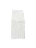 Lace Column Skirt (Eggshell)