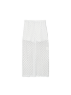 Lace Column Skirt (Eggshell)