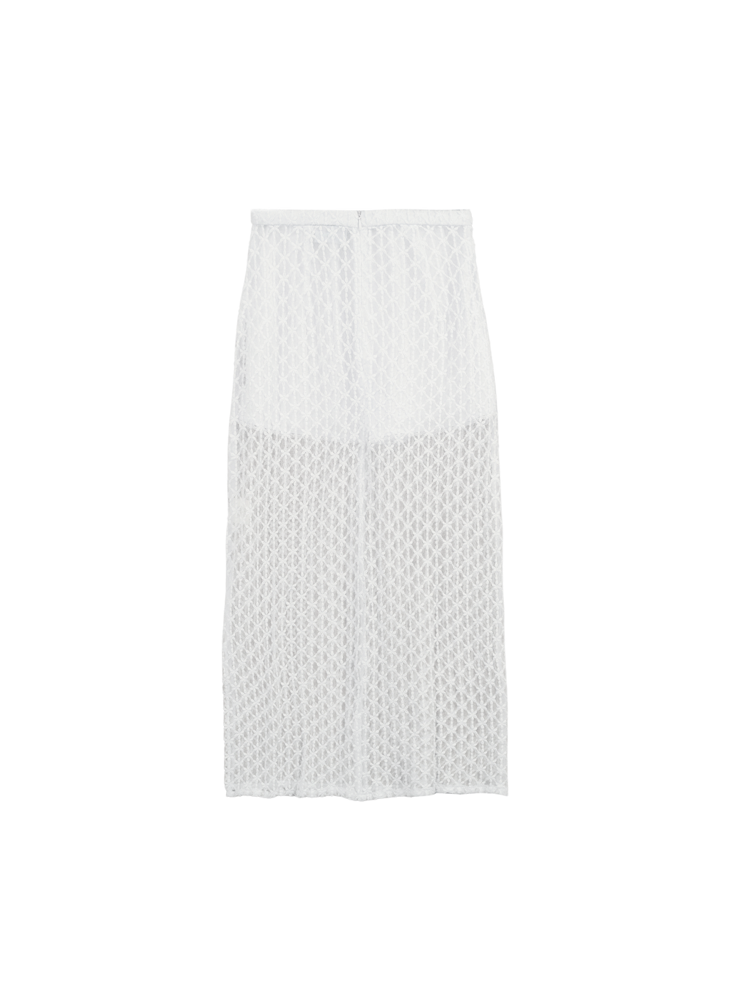 Lace Column Skirt (Eggshell)