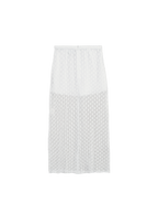 Lace Column Skirt (Eggshell)
