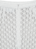 Lace Column Skirt (Eggshell)