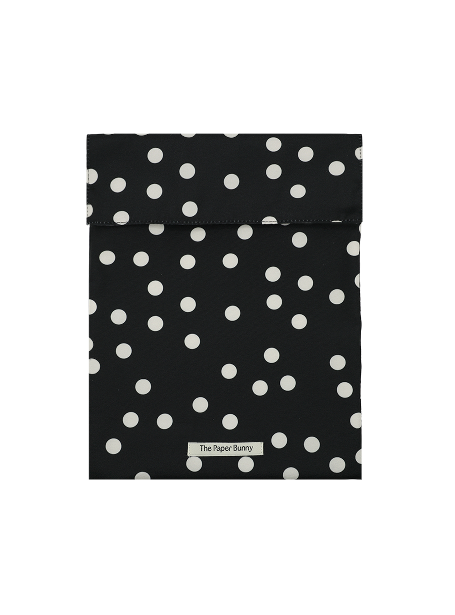 Large Pocket Pouch (Polka Dot Black)