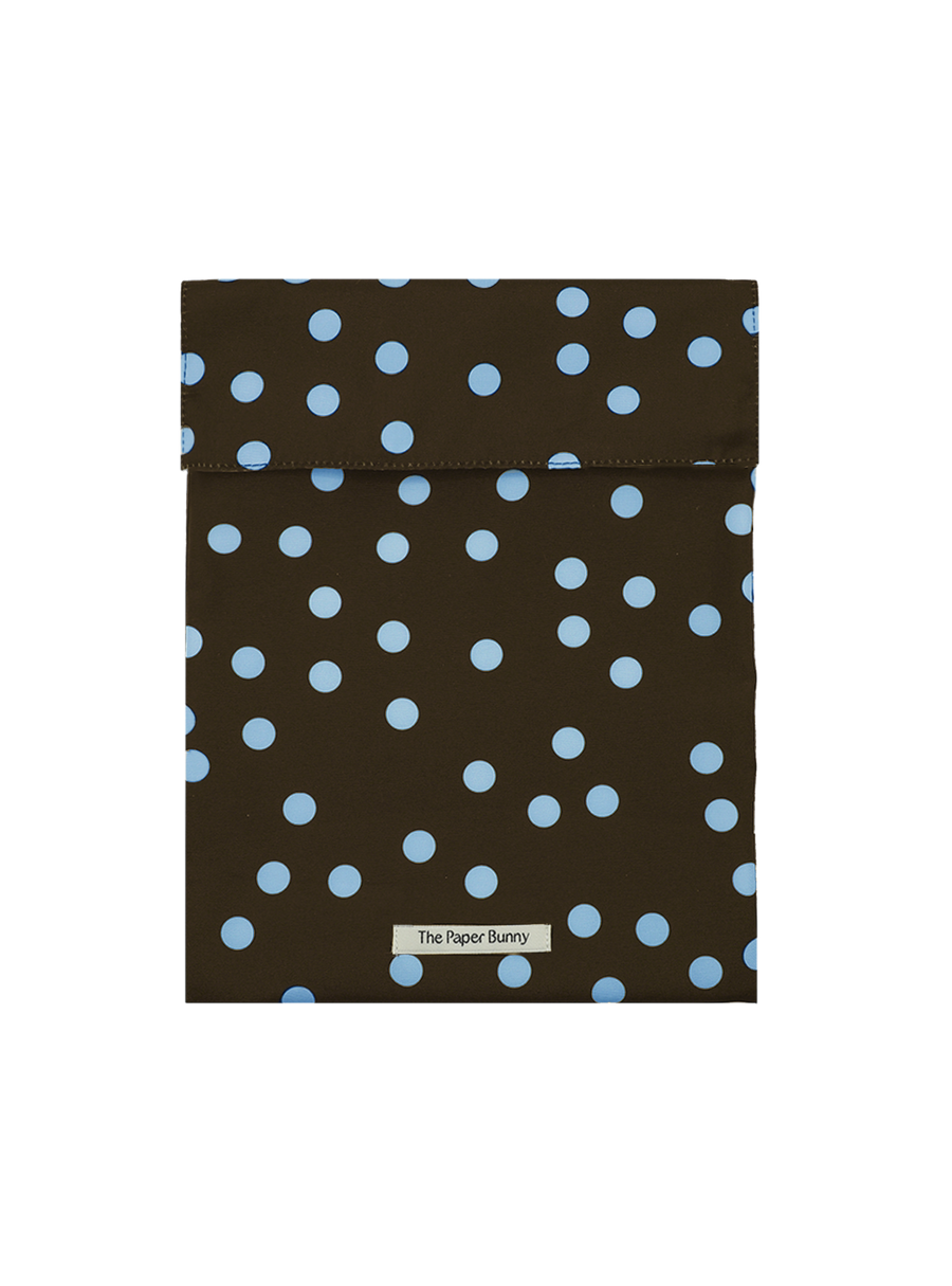 Large Pocket Pouch (Polka Dot Truffle)