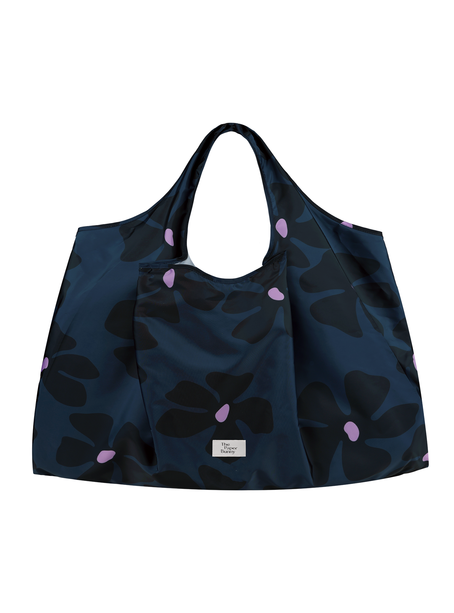 Large Reusable Tote (Flora Navy)