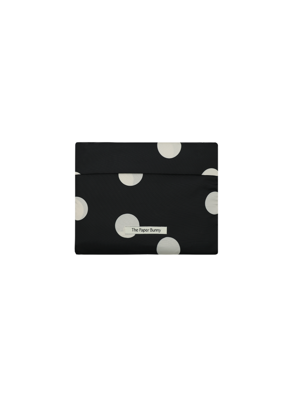 Large Reusable Tote (Polka Dot Black)