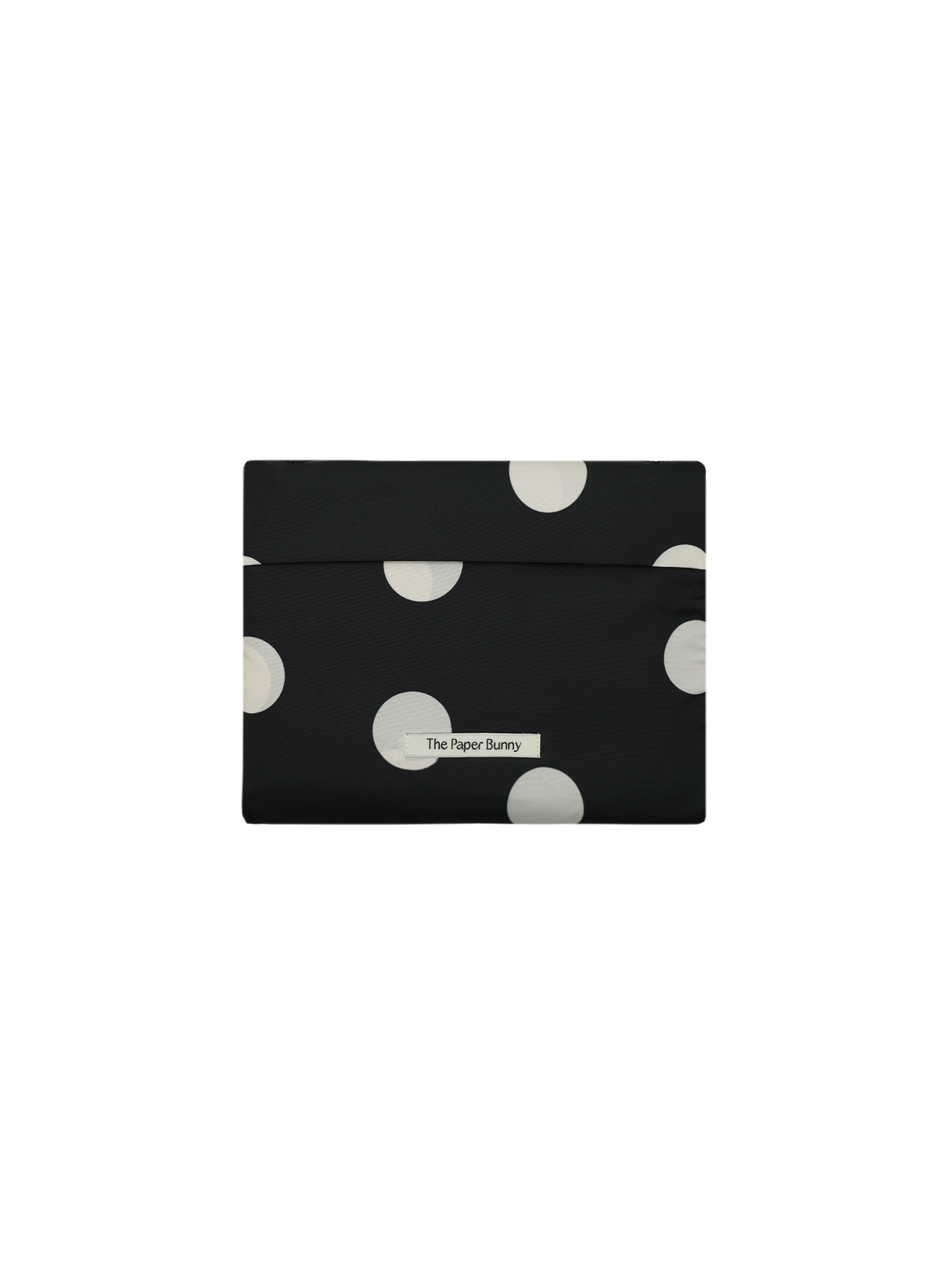 Large Reusable Tote (Polka Dot Black)