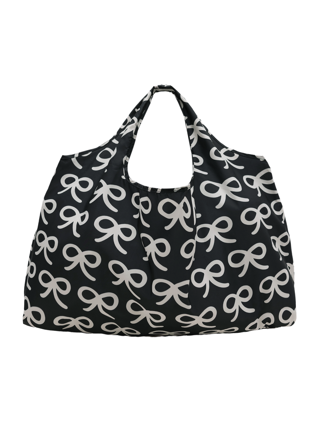 Large Reusable Tote (Ribbons Black)