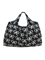 Large Reusable Tote (Ribbons Black)