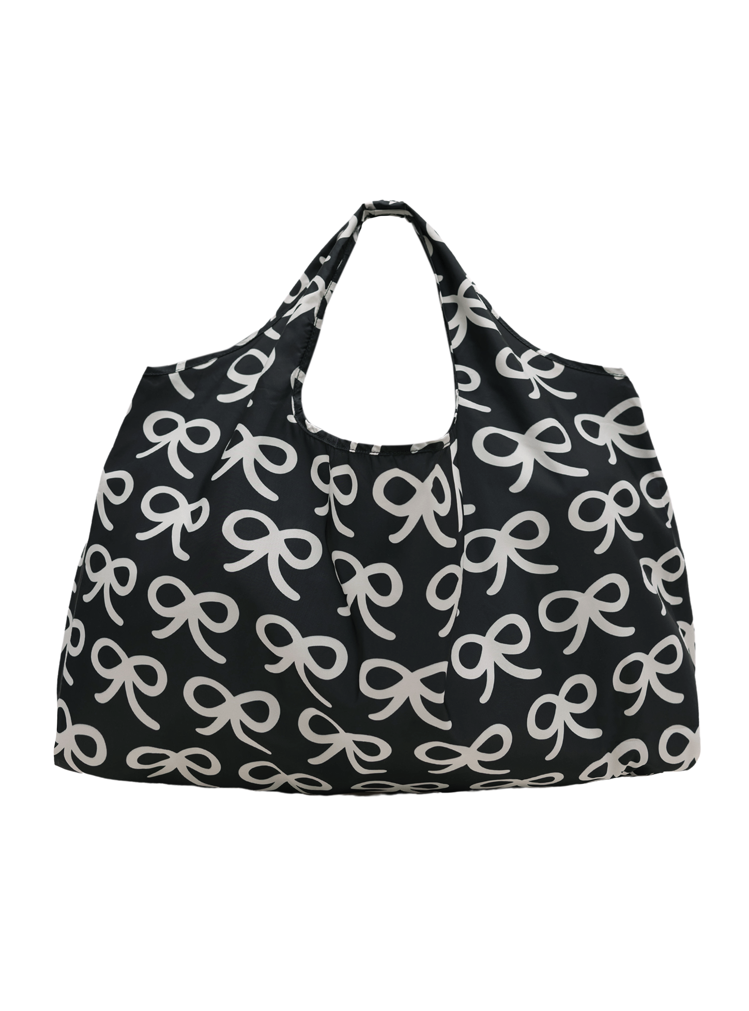 Large Reusable Tote (Ribbons Black)
