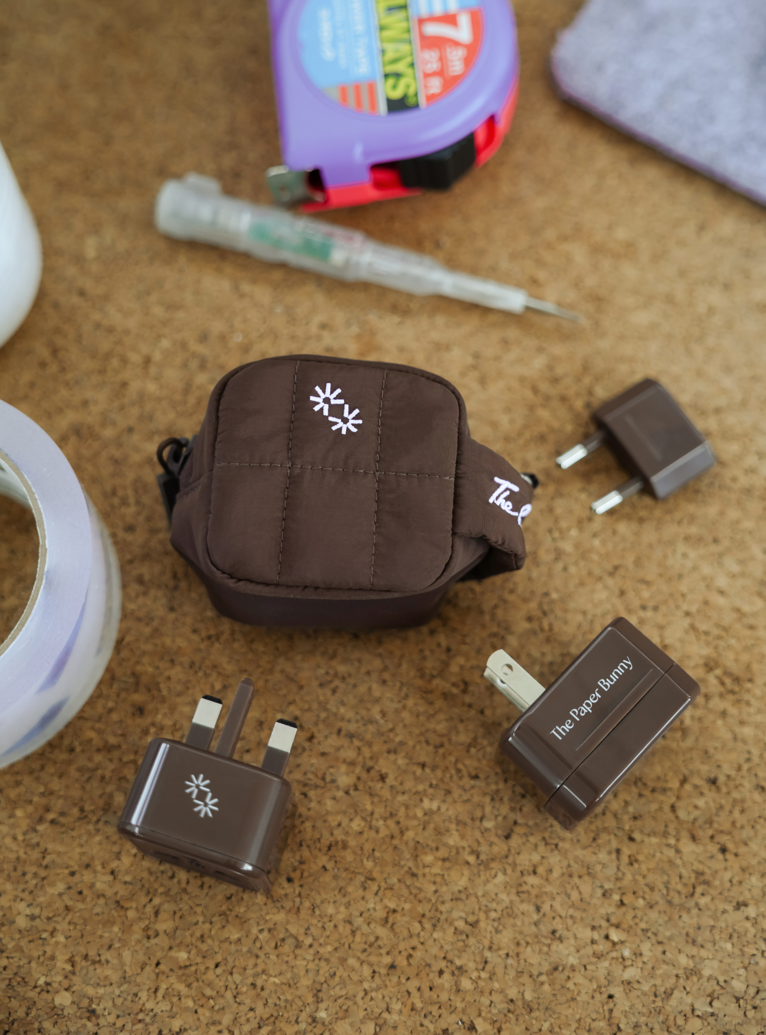 Travel Adapter Pouch Charm (Cortado)