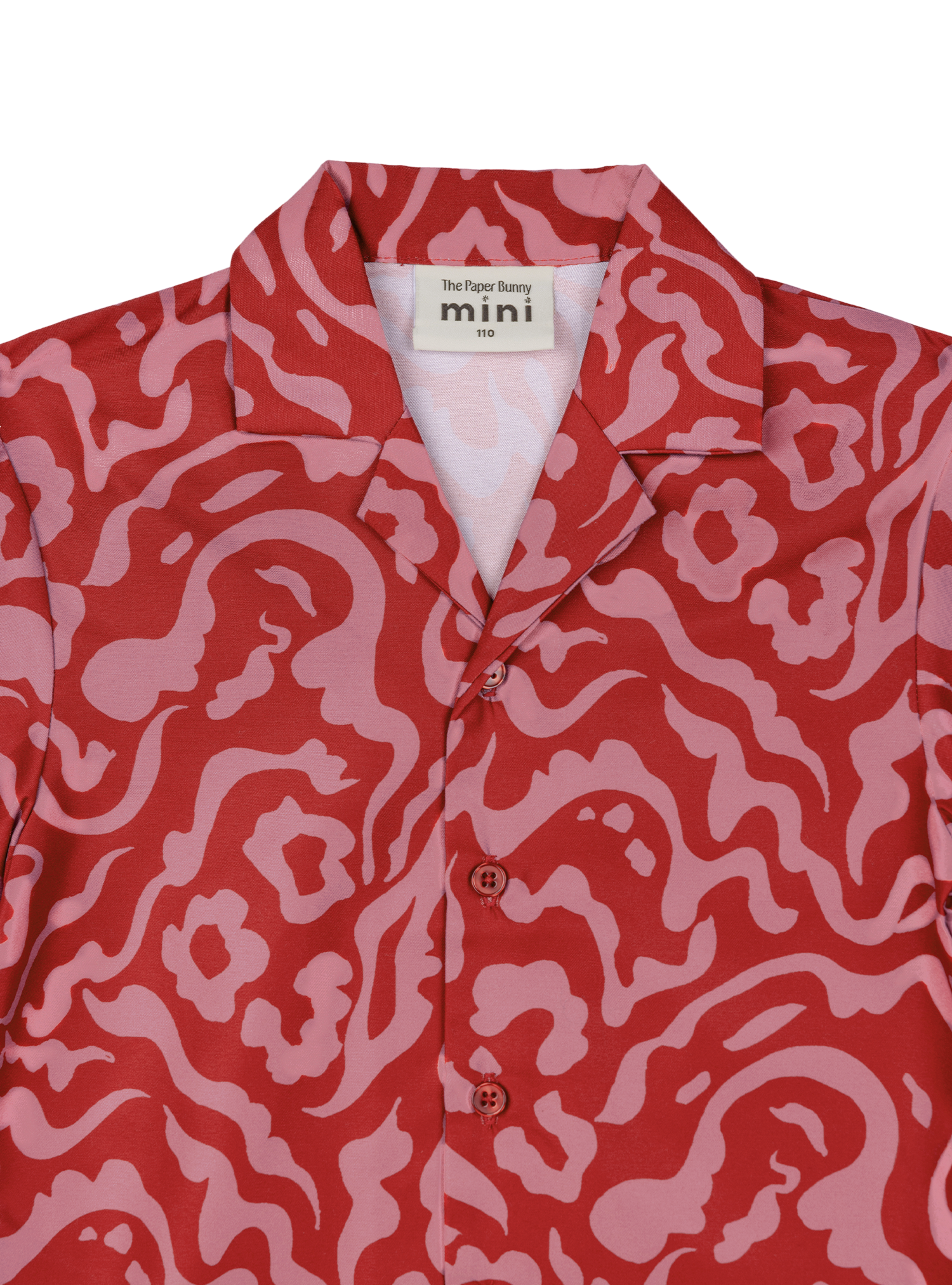 Mini Resort Shirt (Smoke Crimson)