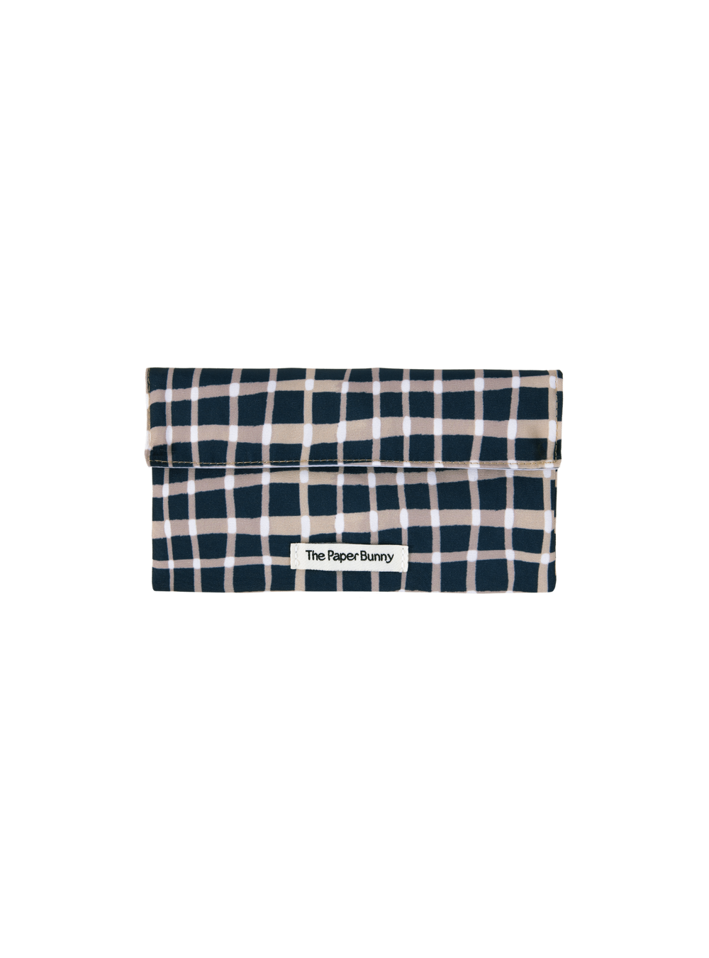 Mini Pocket Pouch (Plaid Navy)