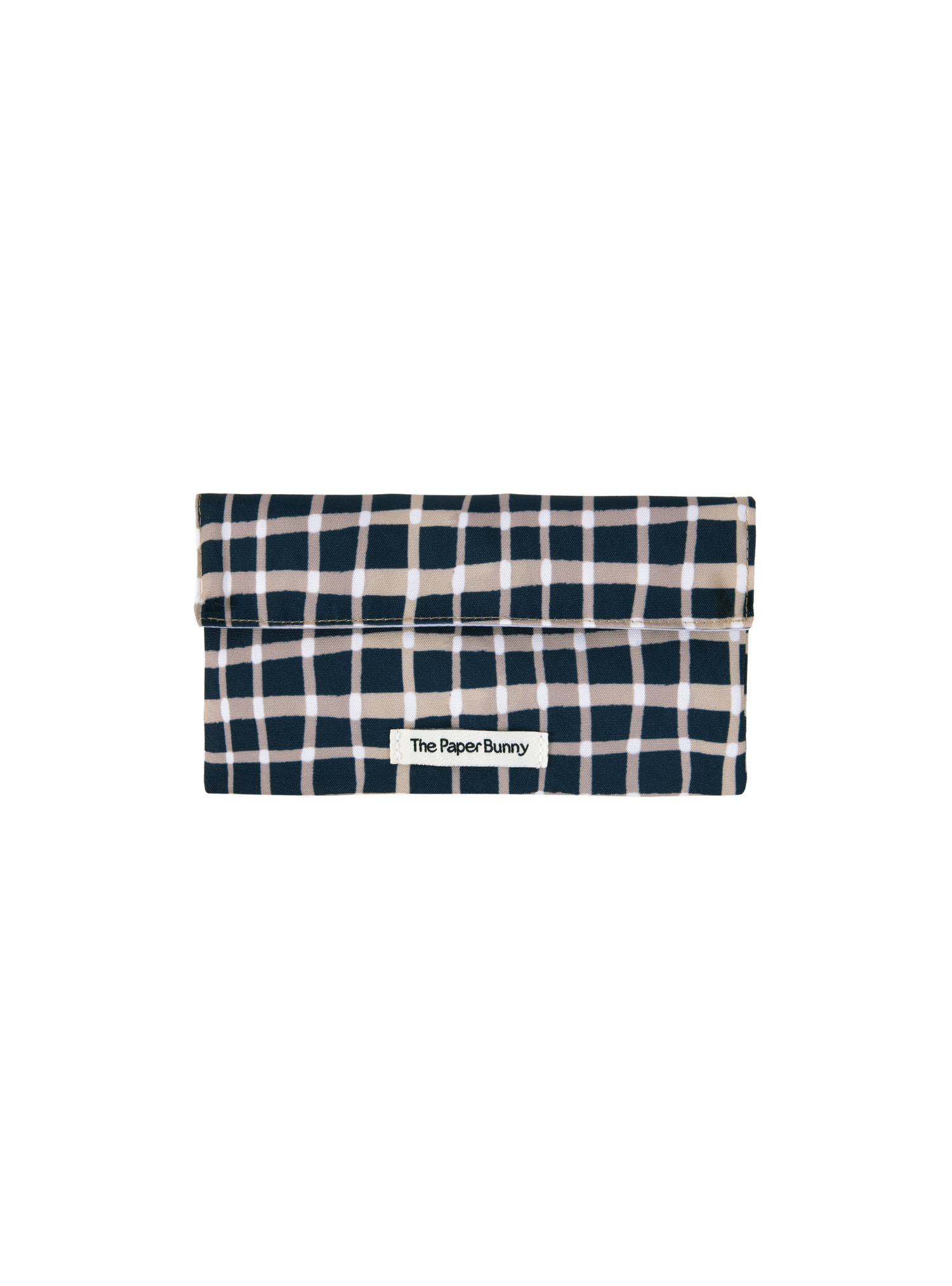 Mini Pocket Pouch (Plaid Navy)