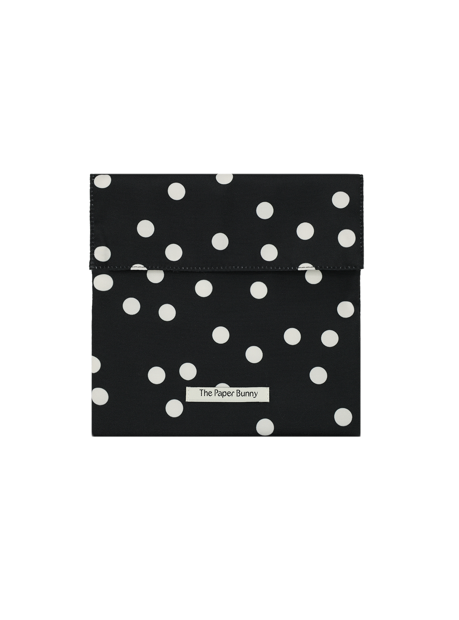 Regular Pocket Pouch (Polka Dot Black)