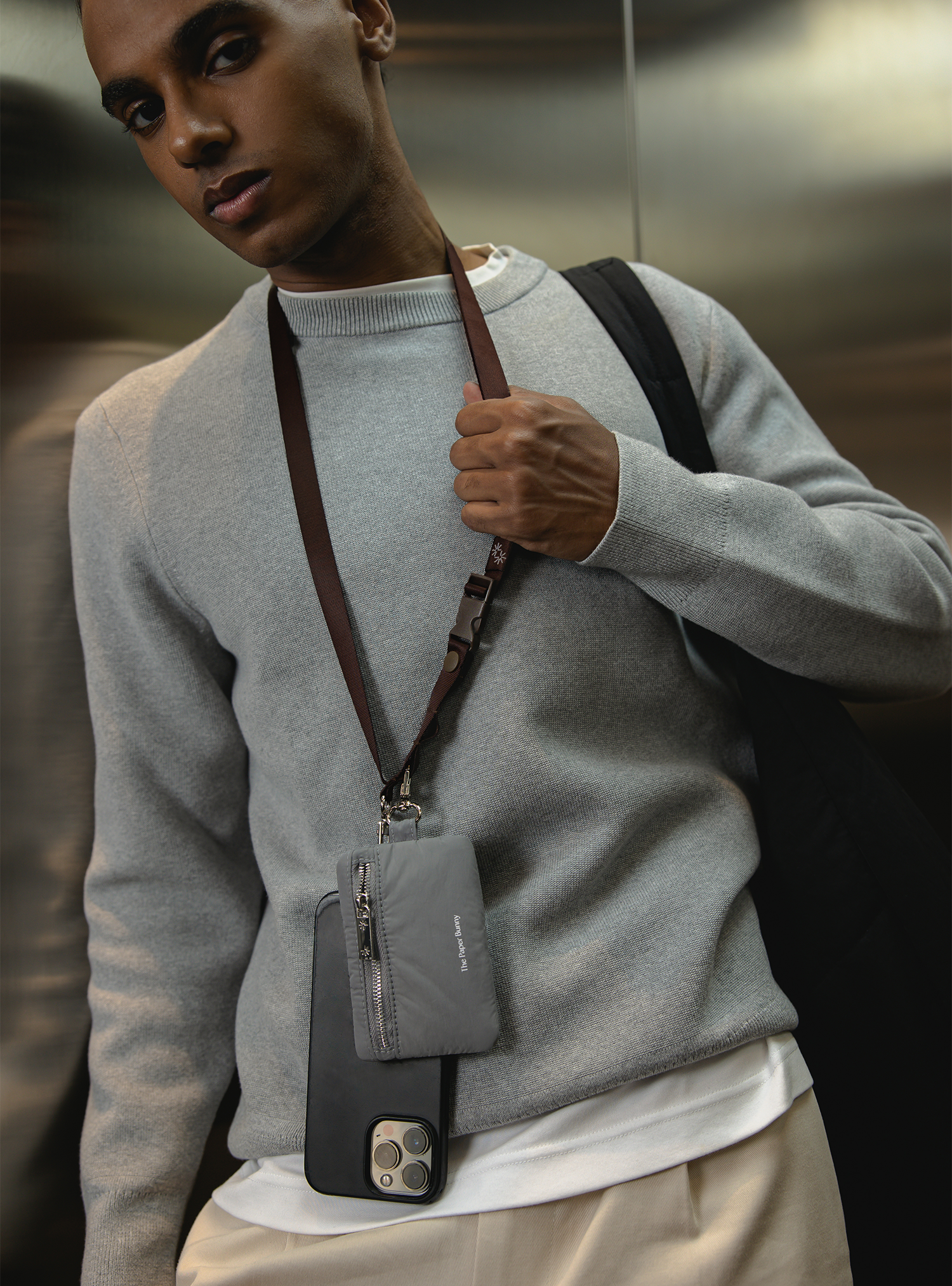 Puffer Card Pouch (Graphite)